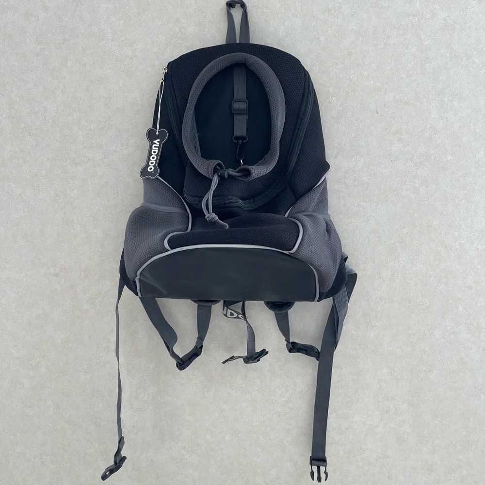 YUDODO Adjustable Dog Carrier Backpack Breathable Mesh Pet Travel Front Pack M